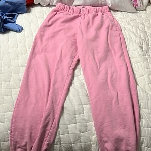 pink brandy Melville Rosa sweatpants, no size